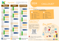 Calendrier de collecte 2ème CAILLOUET 2024